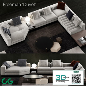 Minotti Freeman Duvet Sofa